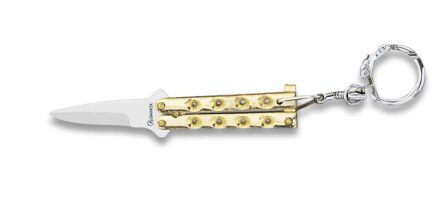 Nóż Brelok Albainox 02056-D Balisong Zamak Gold