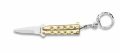 Nóż Brelok Albainox 02056-D Balisong Zamak Gold