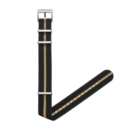 Pasek Sternglas Field 20 black-beige silver