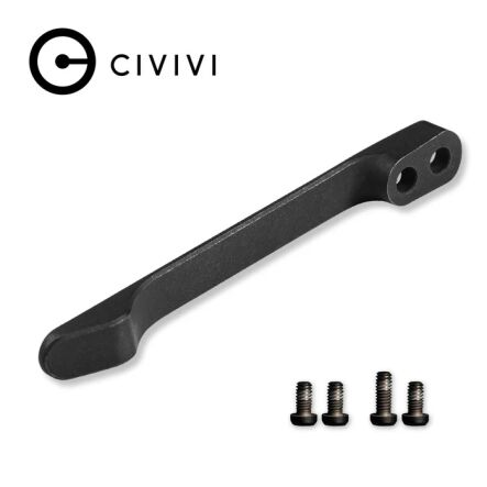 Klips CIVIVI Titanium Black z 2 parami śrubek