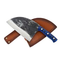 Nóż kuchenny Serb Samura Mad Bull 18 cm, niebieski