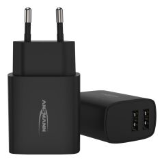 Ładowarka Ansmann HC212 czarna 2x USB 12W, 2.4A