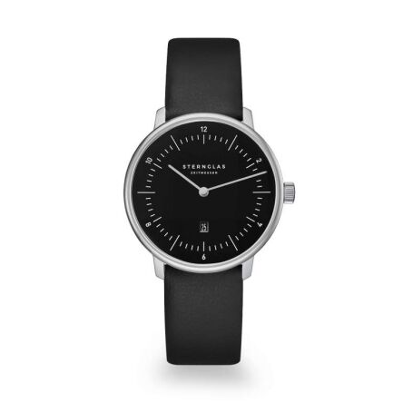 Zegarek Sternglas Naos XS piano black, 33mm quartz