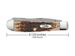 Scyzoryk Case Trapper SS Amber Bone - 2