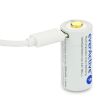 Akumulator everActive CR123A 3V Li-ion 700mAh mUSB - 3