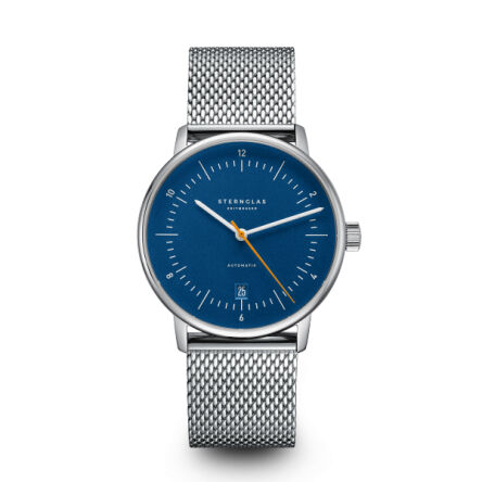Zegarek Naos Automatik blue orange, 38 mm