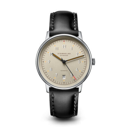 Zegarek Sternglas Lumatik beige, 38 mm WYP