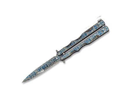 Nóż Albainox 02140 Rainblue Laser Balisong