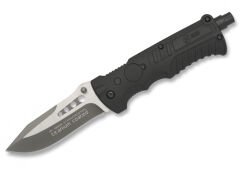 Nóż K25 19588 Tactical Black SFL Titanium Coated