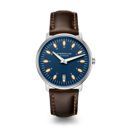 Zegarek Sternglas Egor dark blue silver, 38 mm WYP