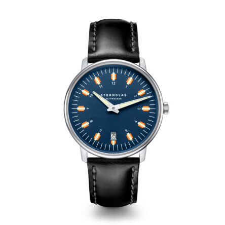 Zegarek Sternglas Egor dark blue silver, 38 mm WYP