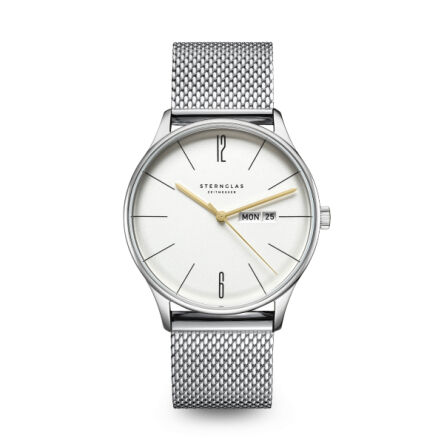 Zegarek Sternglas Berlin Metro silver, quartz 38mm