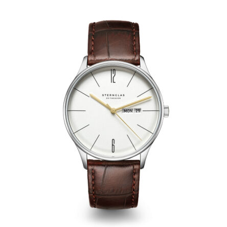 Zegarek Sternglas Berlin Metro silver, quartz 38mm