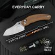 Nóż Kizer Bulldog Mkuruti Wood Nitro-V - 15