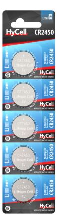 Baterie litowe HyCell CR2450, 3V, 5 szt