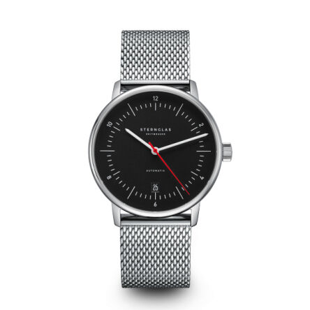 Zegarek Naos Automatik black red, 38 mm