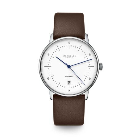 Zegarek Sternglas Naos Automatik white, 38 mm WYP