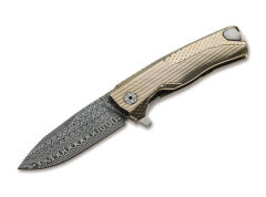Nóż LionSteel ROK Damast Gold