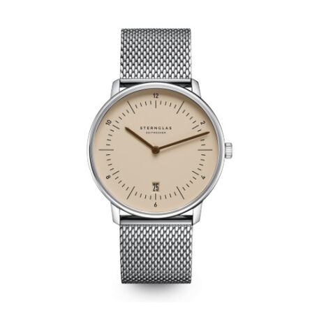 Zegarek Sternglas Naos light brown, 38 mm
