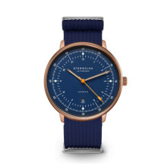 Zegarek Sternglas Hamburg Automatic dark blue 42mm
