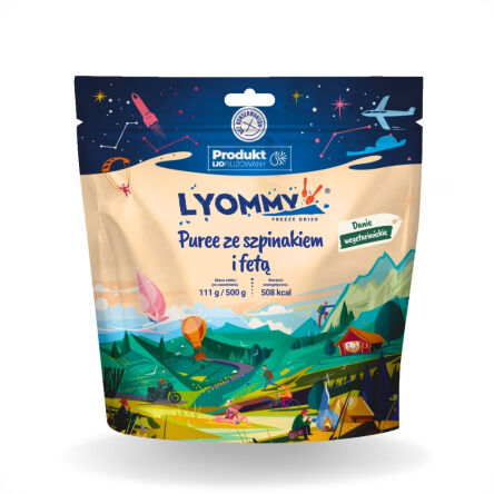 LYOMMY Puree ze szpinakiem i fetą 500g