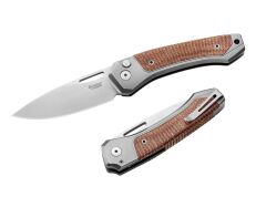 Nóż LionSteel Twain Titanium Micarta Natural