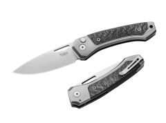 Nóż LionSteel Twain Titanium Grey CF
