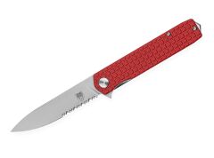 Nóż CobraTec Medium Cayden Red Drop Serrated