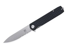 Nóż CobraTec Medium Cayden Black Drop Serrated