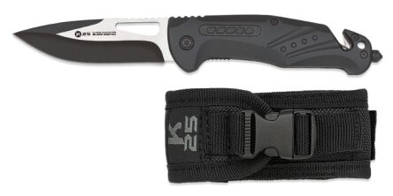 Nóż K25 25008 Tactical Black Aluminium
