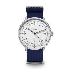 Zegarek Sternglas Hamburg Automatik silver 42mm