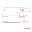 Klips CIVIVI Titanium ze śrubkami T001A - 6