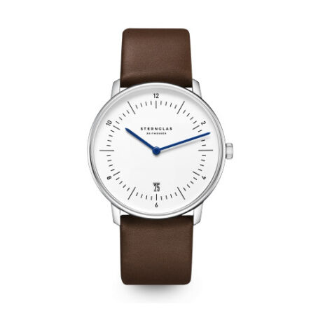 Zegarek Sternglas Naos white, 38 mm quartz