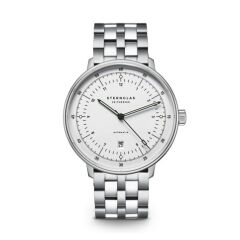 Zegarek Sternglas Hamburg Automatik silver 42mm