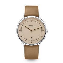 Zegarek Sternglas Naos XL sand brown, 42 mm