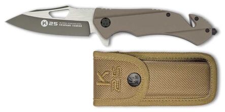 Nóz K25 25001 Tactical Pocket Knife, G10 Coyote