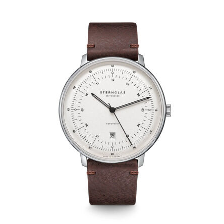 Zegarek Sternglas Hamburg Automatik silver, WYP