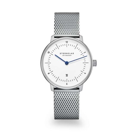 Zegarek Sternglas Naos XS silver, 33 mm quartz