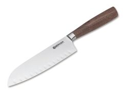 Nóż Santoku Böker Solingen Core Walnut, Kulle