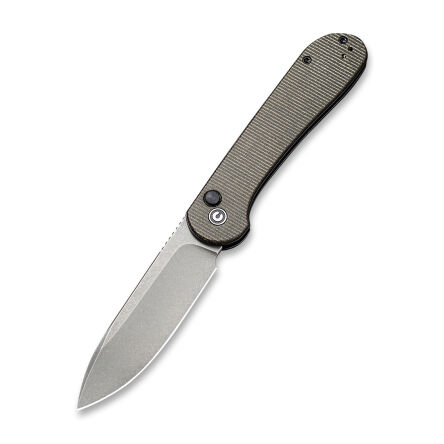 Nóż CIVIVI Button Lock Elementum DarkGreen Micarta