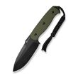 Nóż SENCUT Fixed Toxodon G10 OD Green Black Blade - 3