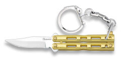 Nóż Brelok Albainox 02180-D Balisong Zamak Gold