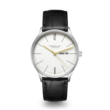 Zegarek Sternglas Berlin Metro silver, quartz 38mm