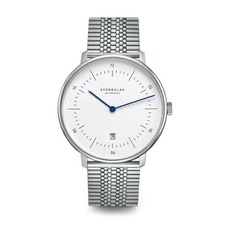 Zegarek Sternglas Naos XL white, 42 mm