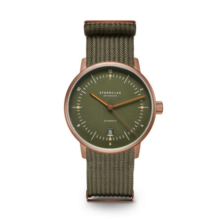 Zegarek Sternglas Naos Automatik d.green bronze 38
