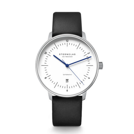Zegarek Sternglas Naos XL Automatik white, 42mm