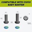 Klips CIVIVI Titanium Black do noża Baby Banter - 7