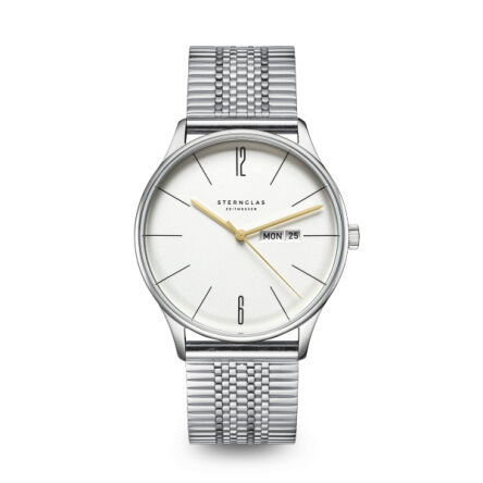 Zegarek Sternglas Berlin Metro silver, quartz 38mm