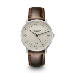 Zegarek Sternglas Naos Big Date alabaster, 38 mm