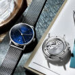 Zegarek Sternglas Naos Automatik blue, 38 mm WYP - 5